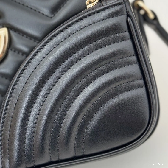 Hyperpeter bag-24.5*15*9CM Gucci small shoulder GG Marmont 0731